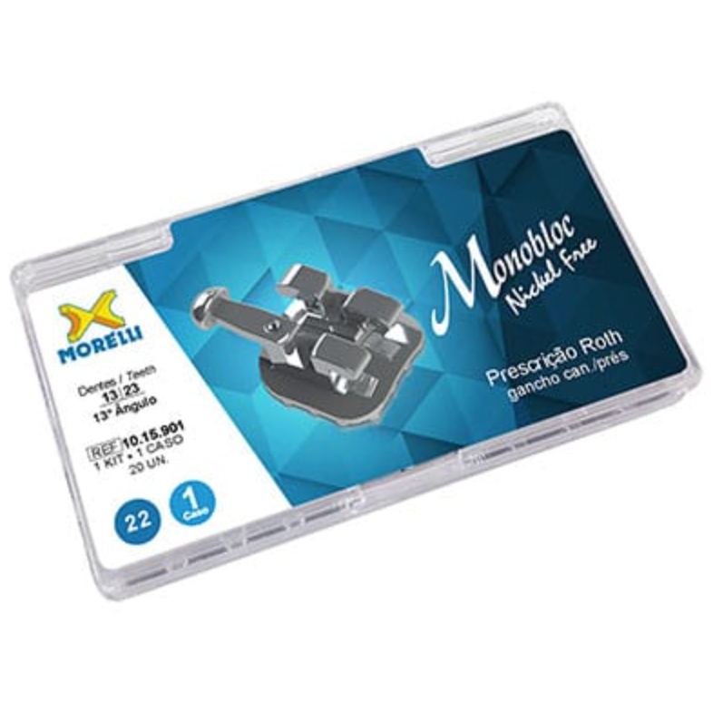 Set brackets metalici ligaturabili Monobloc Nickel Free ROTH
