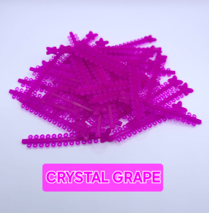Module elastice colorate CRYSTAL GRAPE