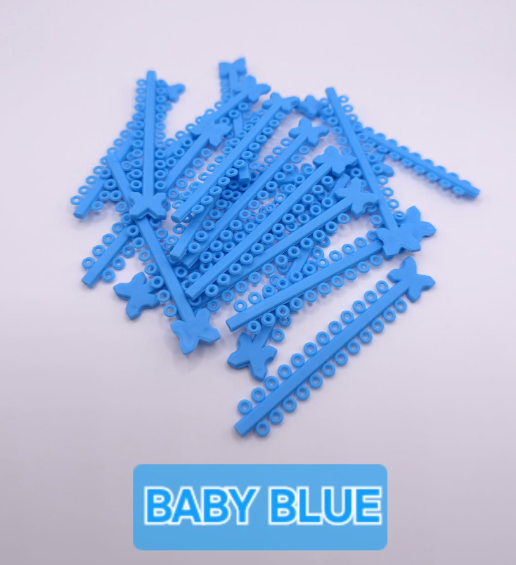 Module elastice colorate BABY BLUE