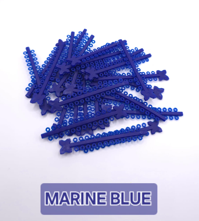 Module elastice colorate MARINE BLUE
