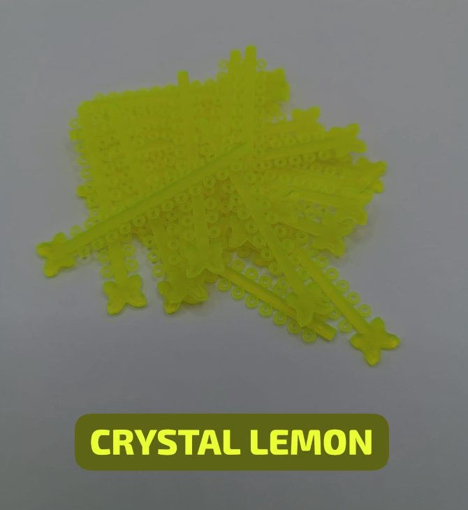 Module elastice colorate CRYSTAL LEMON