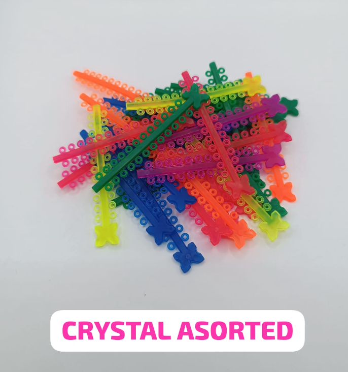 Module elastice colorate CRYSTAL ASORTED