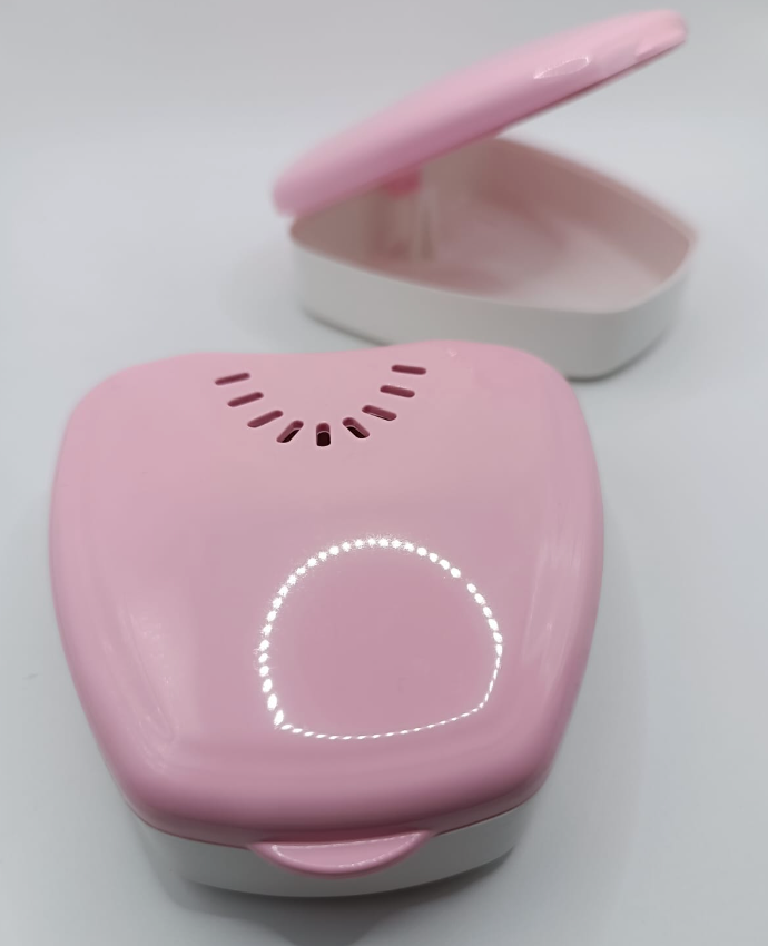Cutie de aparat dentar mobil sau gutieră MORELLI - Baby Pink
