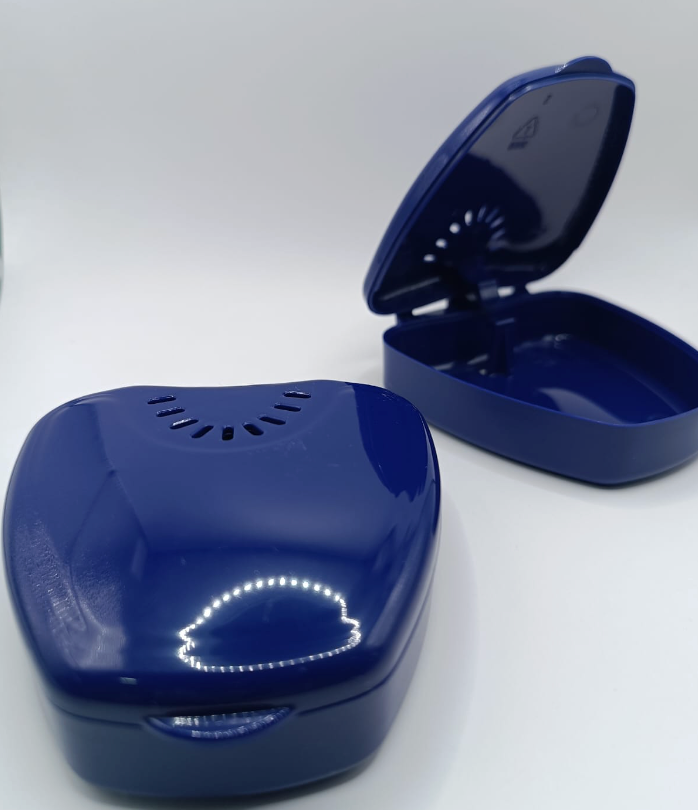 Cutie de aparat dentar mobil sau gutieră MORELLI - Navy Blue